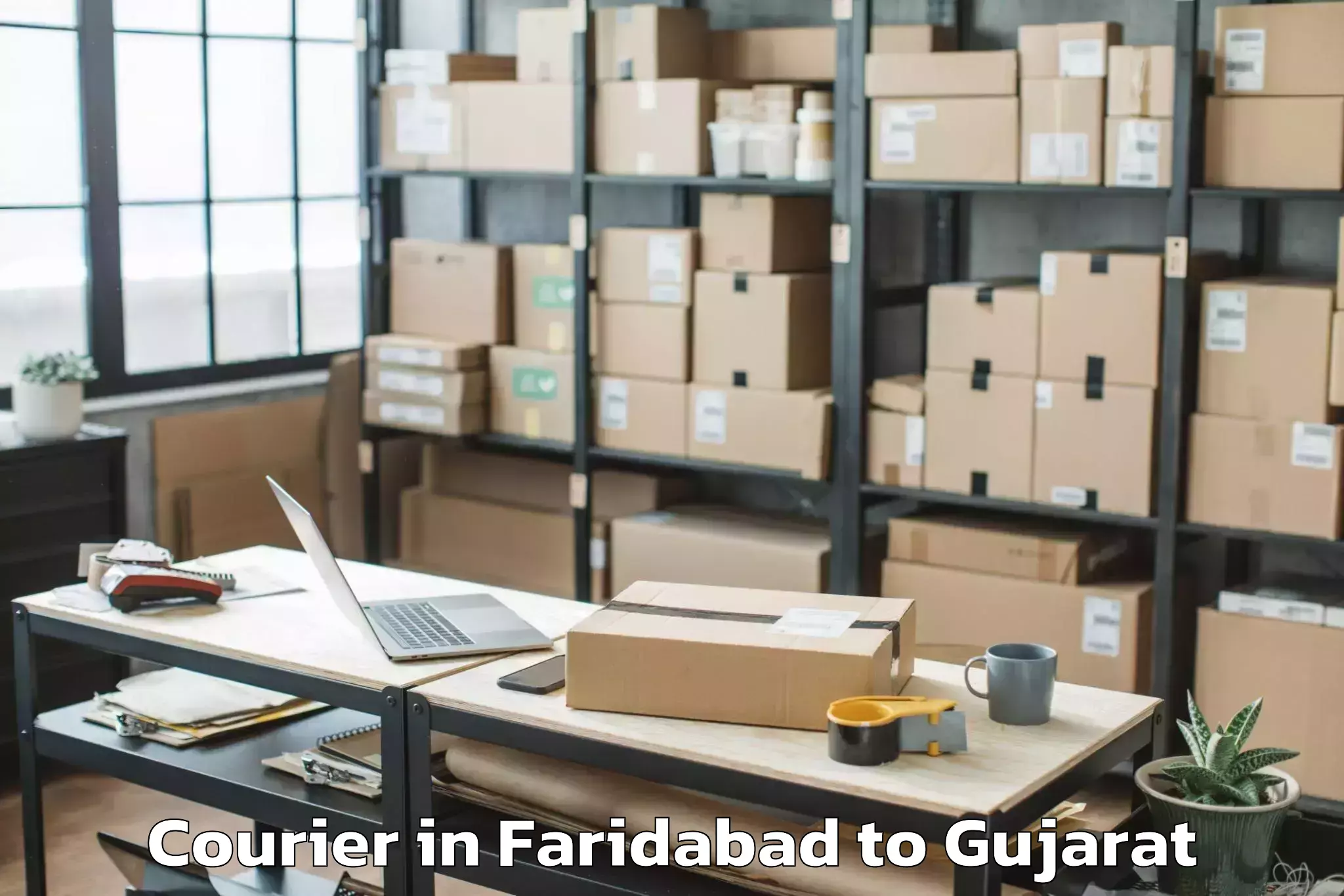 Professional Faridabad to Dediapada Courier